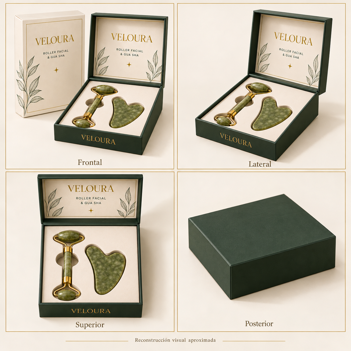 Kit de Masaje Facial Jade y Gua Sha™